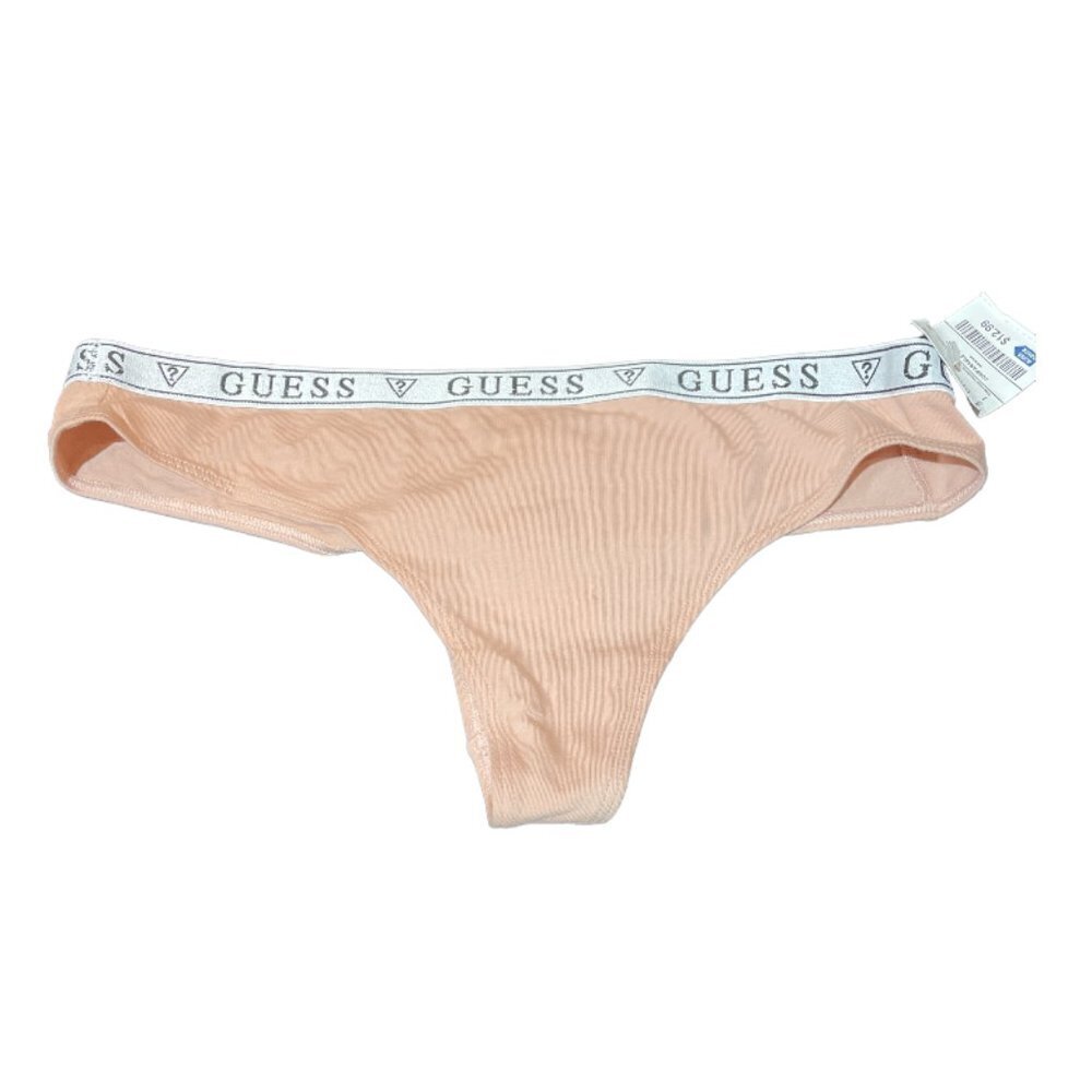 NWT Guess Pink Banded Thong Large